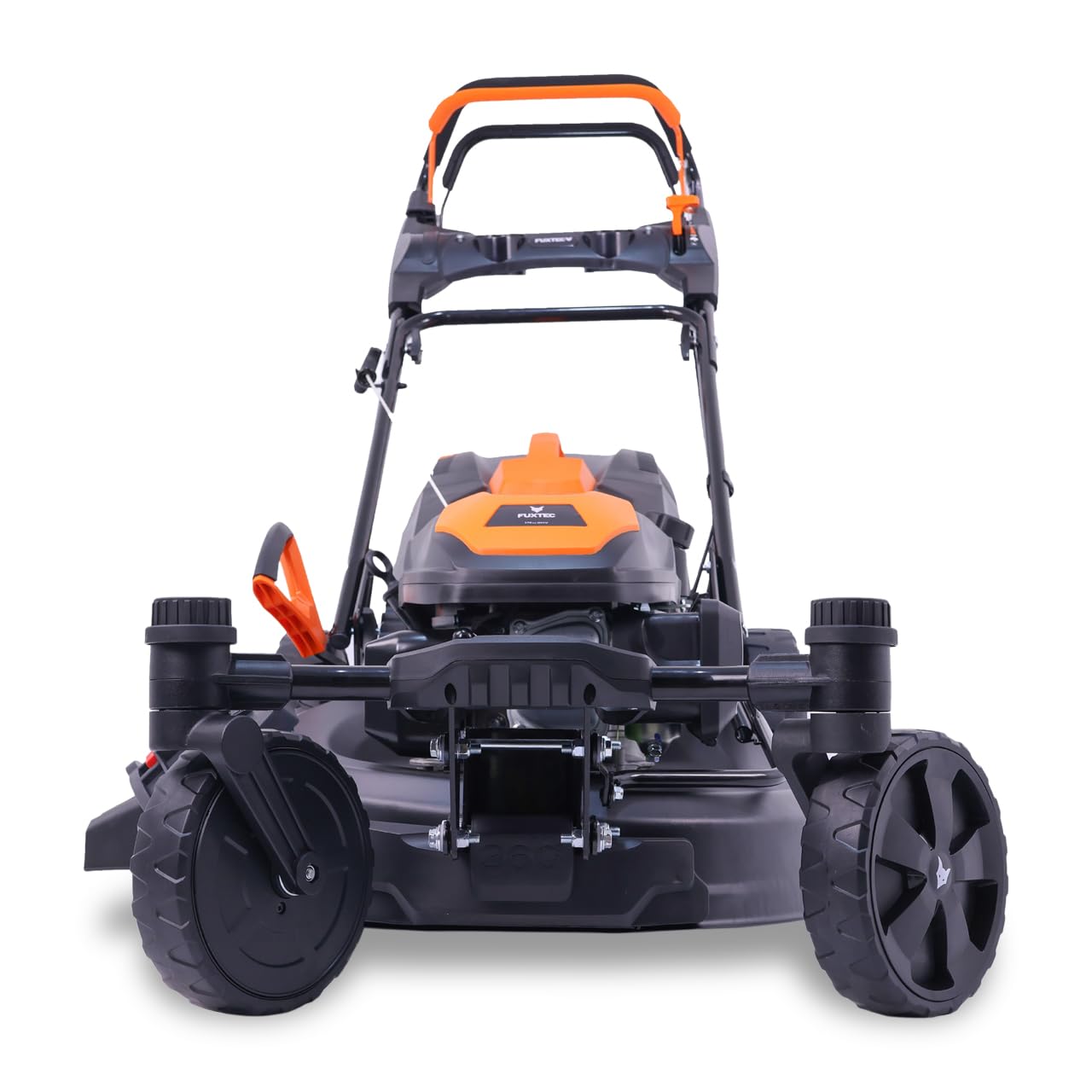 Kosiarka spalinowa FUXTEC 4w1 FX-RM5170agile, 2,9 kW, skretna os przednia, szer. koszenia 51 cm, 7 poziomów (25–75 mm), kosz 60 l, mulczowanie i wyrzut boczny