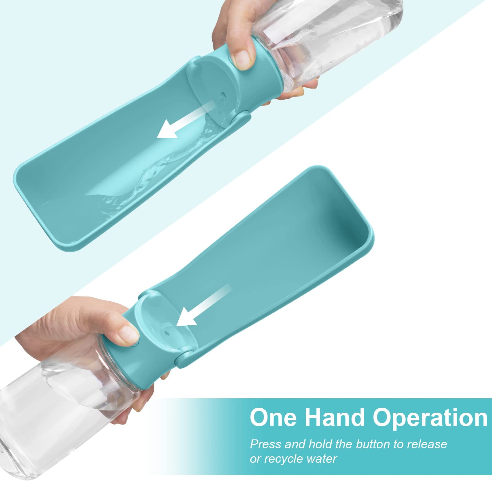 Borraccia Da Viaggio Per Cani Da 1,3 Litri - Confezione Mista Da 12 Pezzi All'ingrosso Per Il Tuo Negozio