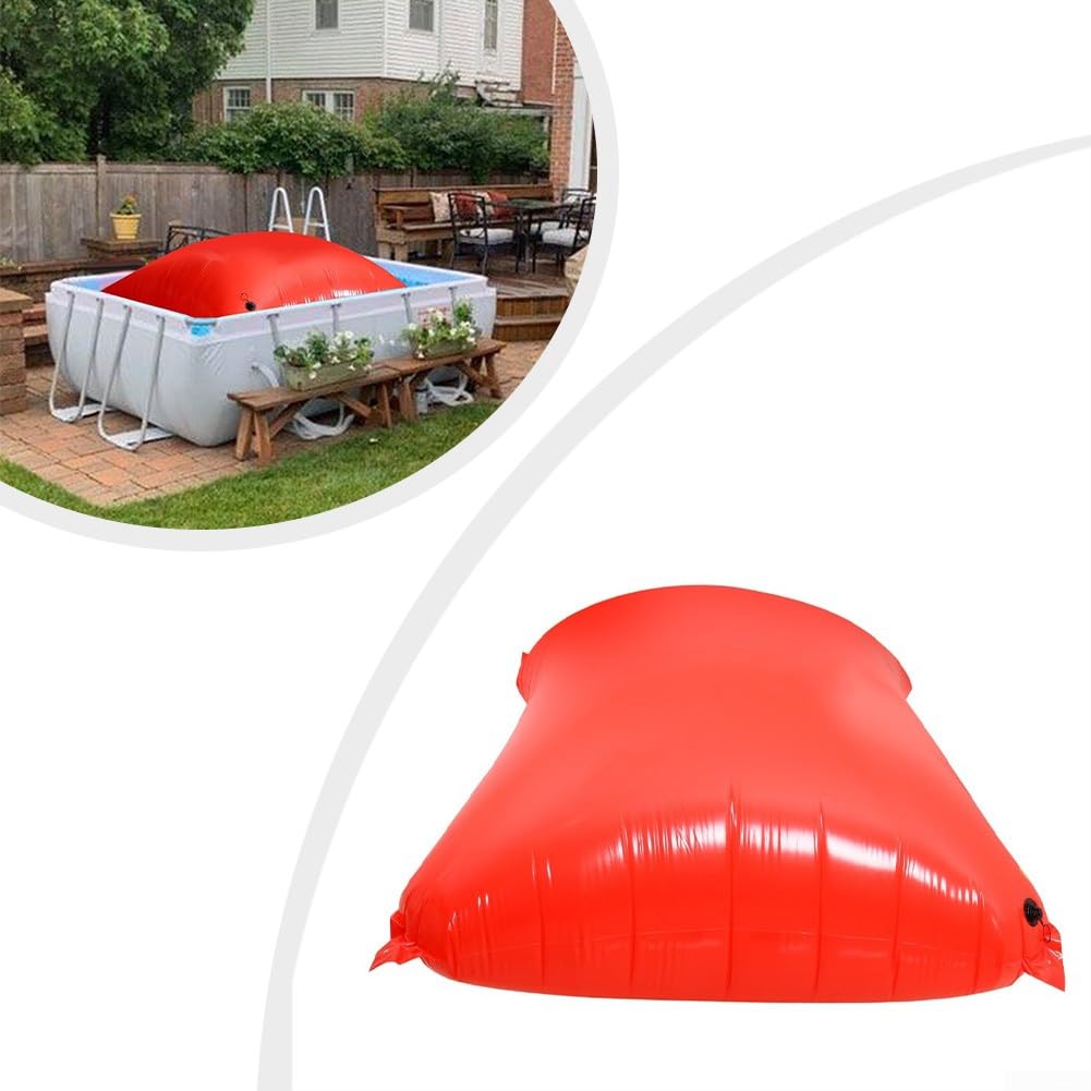 Do zimowych poduszek basenowych PolarShield – wytrzymały, odporny na zimno zestaw do zimnego basenu z PCW (czerwony, dostępne w 2 rozmiarach) (180 x 230 x 90 cm)