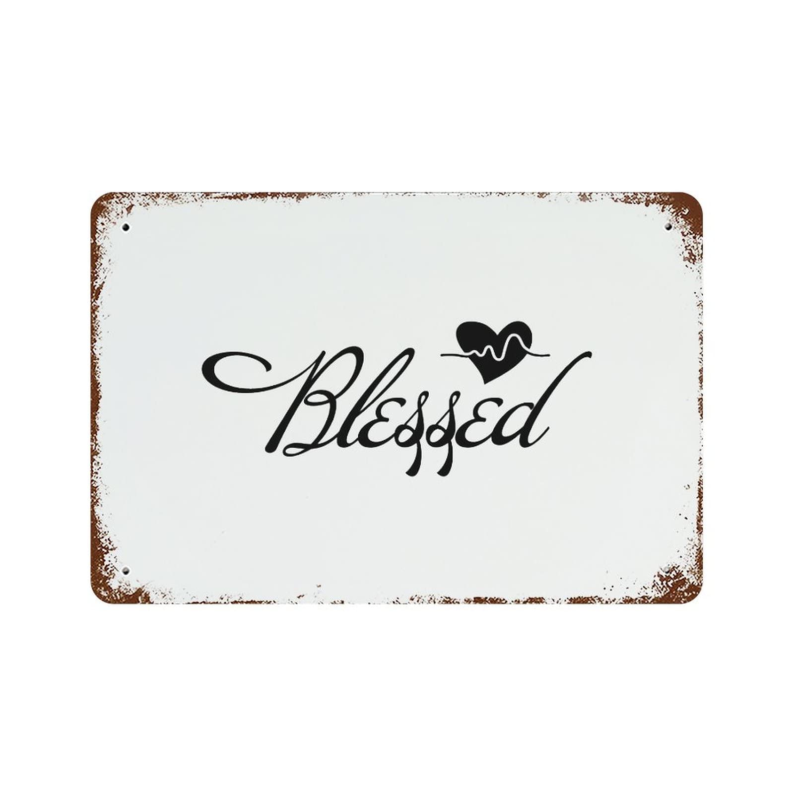 Panneau de signalisation pour toilettes Blessed en aluminium : ne cherchez plus la salle de bain