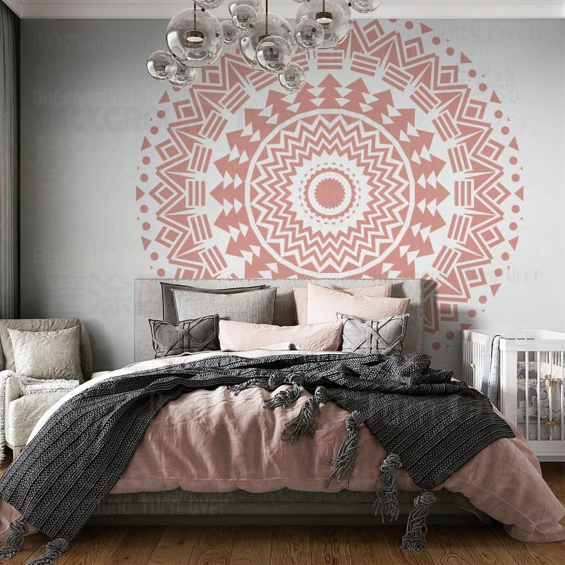 160cm Giant Mandala Huge Round Stencils For Walls On The Wall Decorate Decoration Templates Crafts Template Decor To Paint Large Reusable Size Plaster Patterns Painting