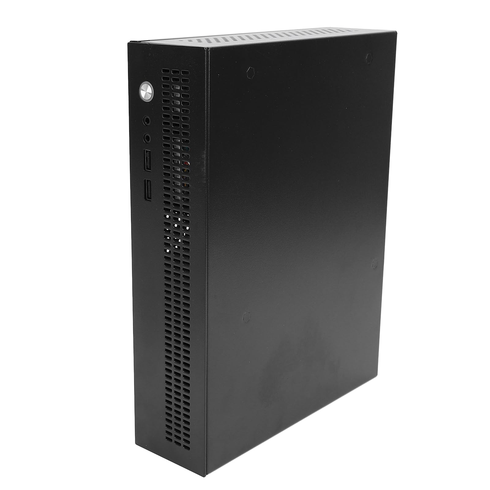 Custodia Mini ITX, ITX Stand Up o Down USB 2.0 Small Chassis, Custodia in Acciaio Supporto SSD 50mm CPU Cooler Custodia PC Compatta per Computer da Gioco, Design di