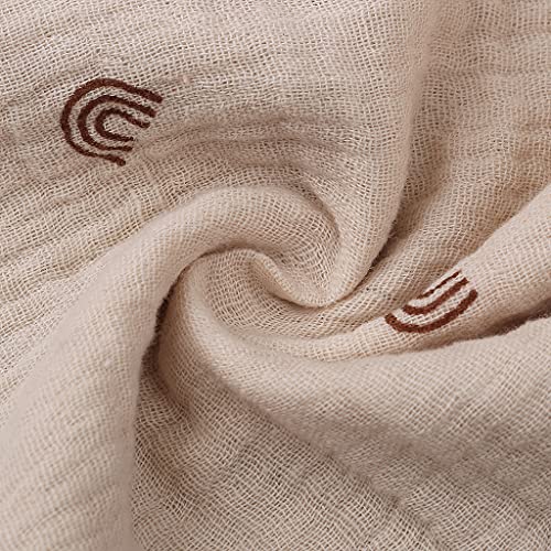 Reoyloep Muslin Cloths for Baby, 1 Pack Muslin Squares 23x23cm/9.06"x9.06" Baby Burp Cloth Cotton Facial Towels Super Soft - Image 4