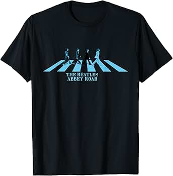 The Beatles Camiseta Oficial De Abbey Road Cover Para Hombre ( Blanco), Blanco