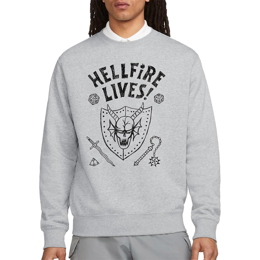 Stranger Things Hellfire Graduation Unisex Sweatshirt, Athletic Heather, XX-Large