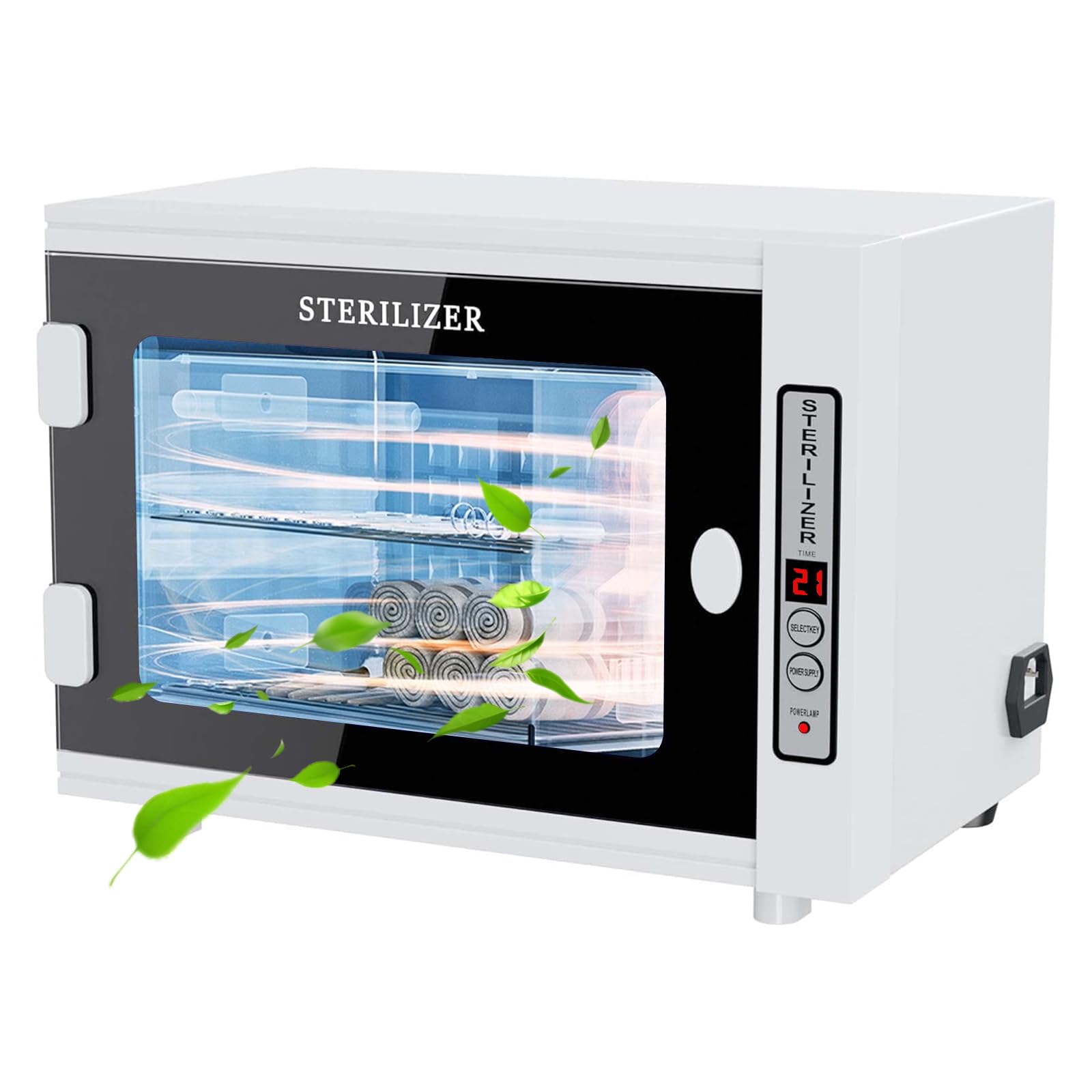Esterilizador UV, esterilizador manicura de 12L,desinfectante maquina barberia con ajuste de temporizador, esterilizador de luz LED UV para uso en casa, salones de uñas,peluquería, salón de belleza