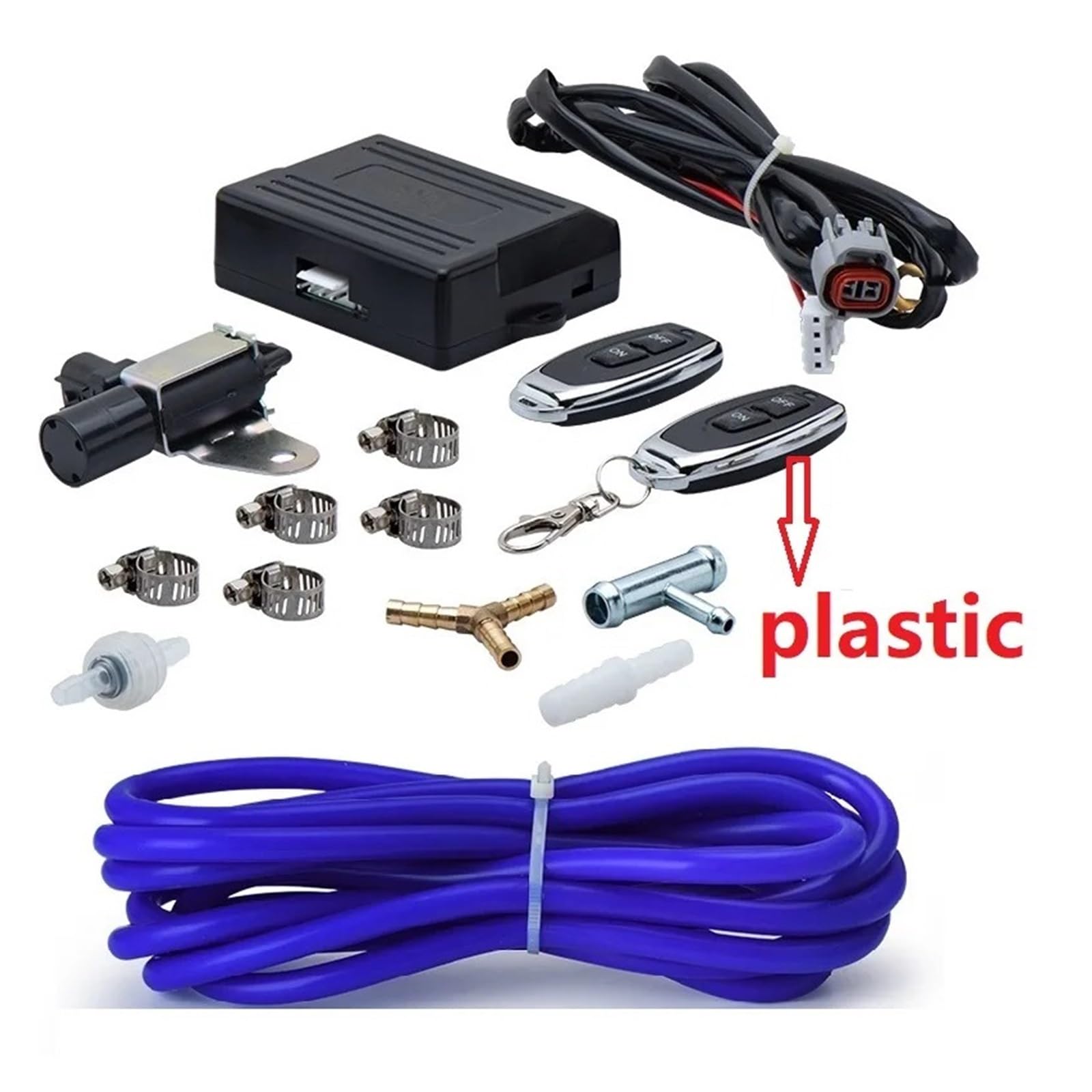 Kit Rimozione Valvola EGR Telecomando Universale Per Valvola Di Controllo Dell'interruzione Dello Scarico Elettrico EGR Modulo(Plastic without hose)