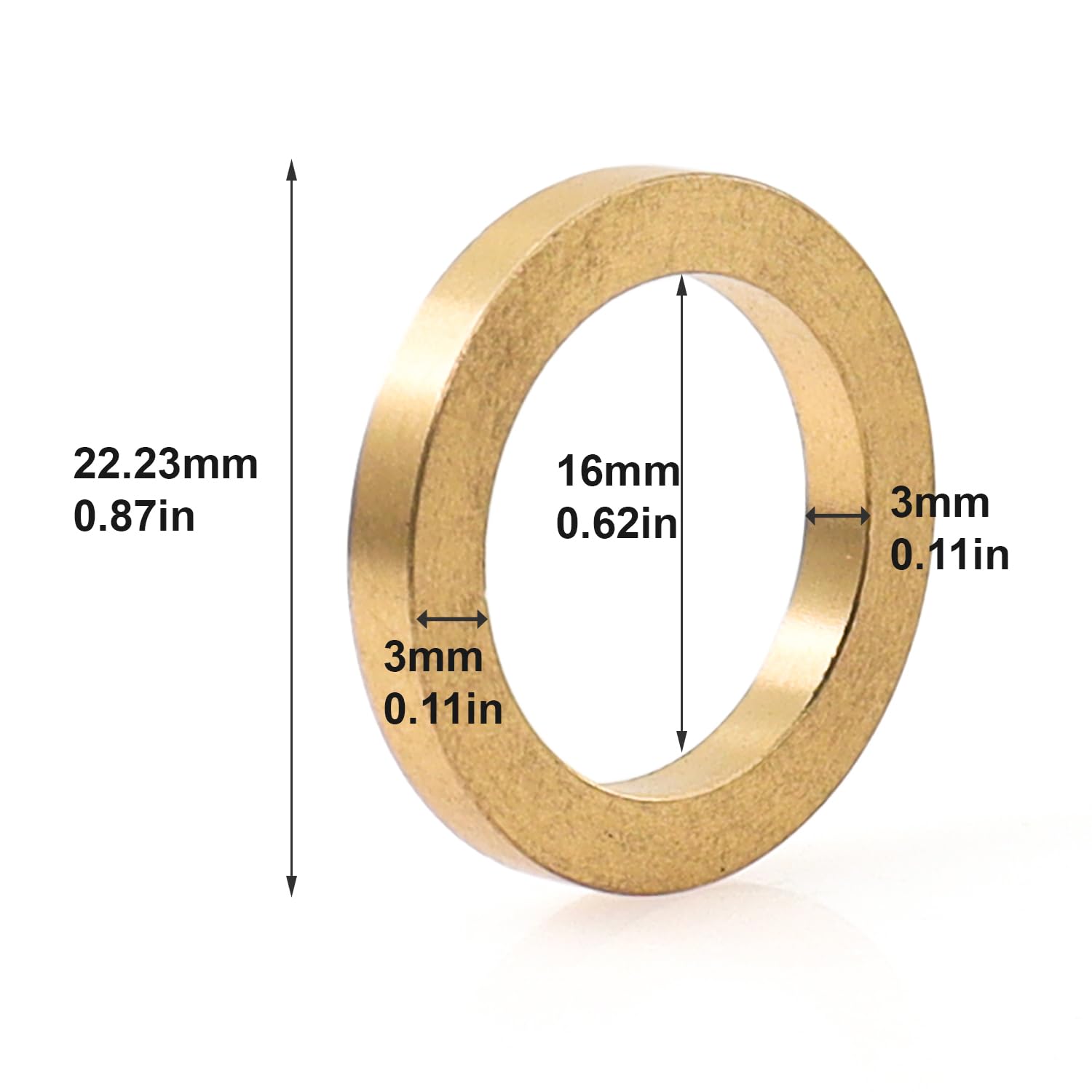 Circular Saw Blade Bushings Ring - 5/8” to 7/8” Washer Reducing 3Mm Thickness 3Pcs, 22.23*16*3 MM-3PCS - Image 4