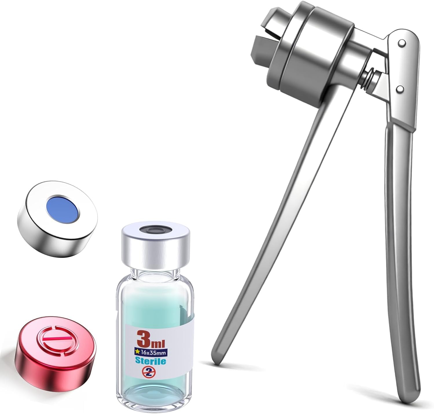 Sertisseuse manuelle en acier inoxydable robuste pour bouchons de flacon 13 20 mm