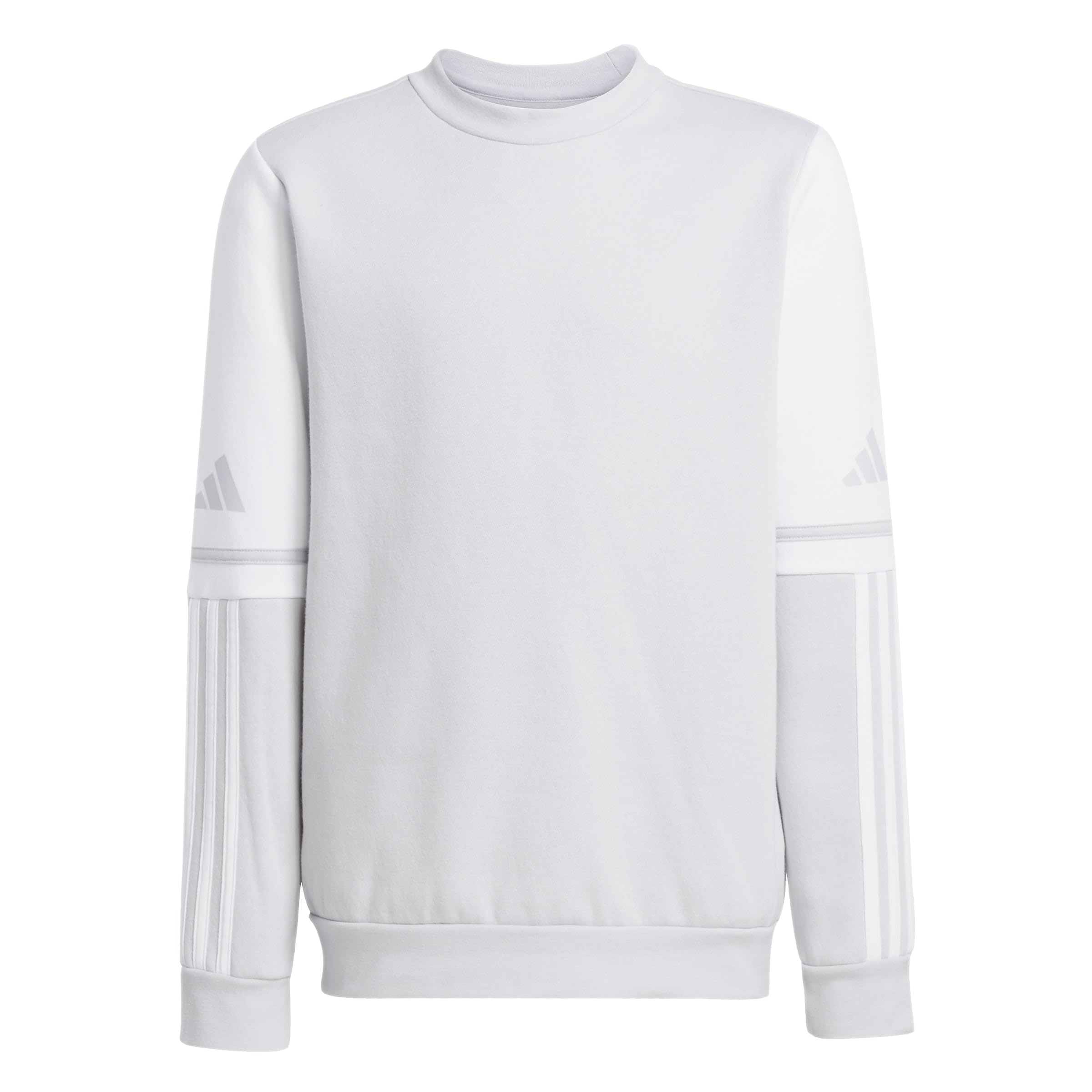 adidas Mixte Enfant Squadra25 Sweat Crew Kids Sweatshirt, Team Light Grey/White, 15-16 Years