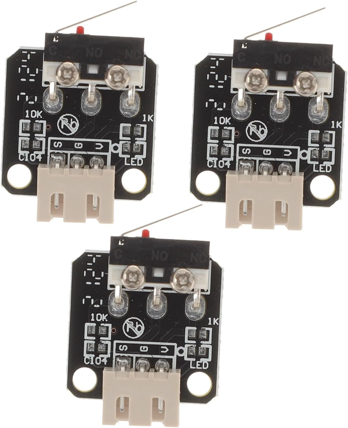 LIFKOME 3pcs Printer End Stop Mechanical Modules for Ender Replacement Parts Compatible with Ender Pro and Pro DIY Micro Switches for Precise Printing