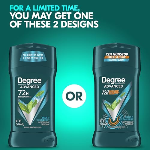 Degree Men Antiperspirant Deodorant Sage & Ocean Mist 72-Hour Sweat And Odor Protection Antiperspirant For Men With Body Heat Activated Technology 2.7 Oz thumb #2