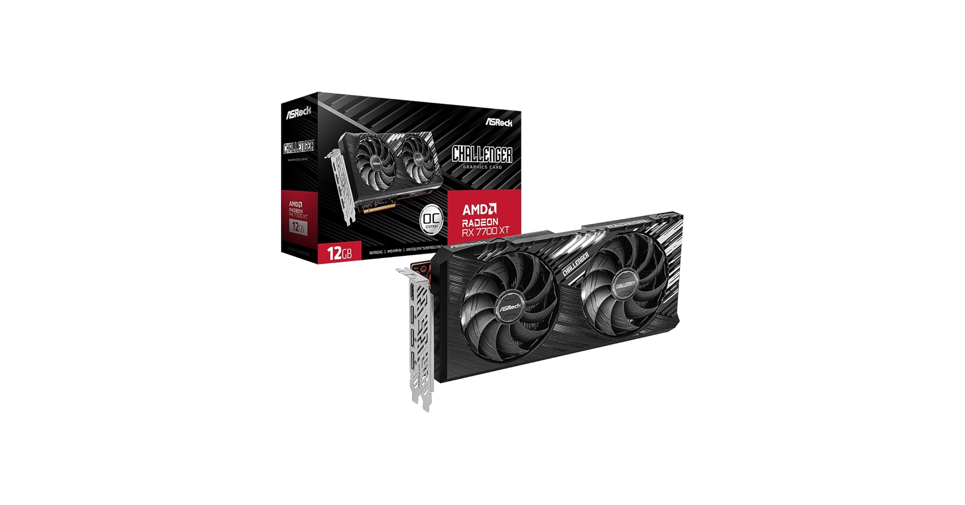 Radeon　rx7700xt12GB 新品未開封　ASRock Amazon.com: ASRock AMD Radeon RX 7700 XT Challenger 12GB