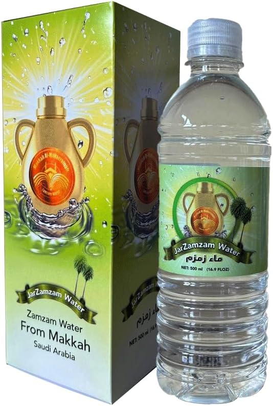 12 Pack Zam Zam Water 500ml / 16.9oz Imported From Saudi Arabia