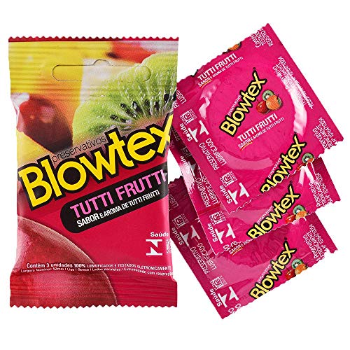 Kit C/ 12 Pacts Preservativo Blowtex Tutti-frutti c/ 3 Un Cada
