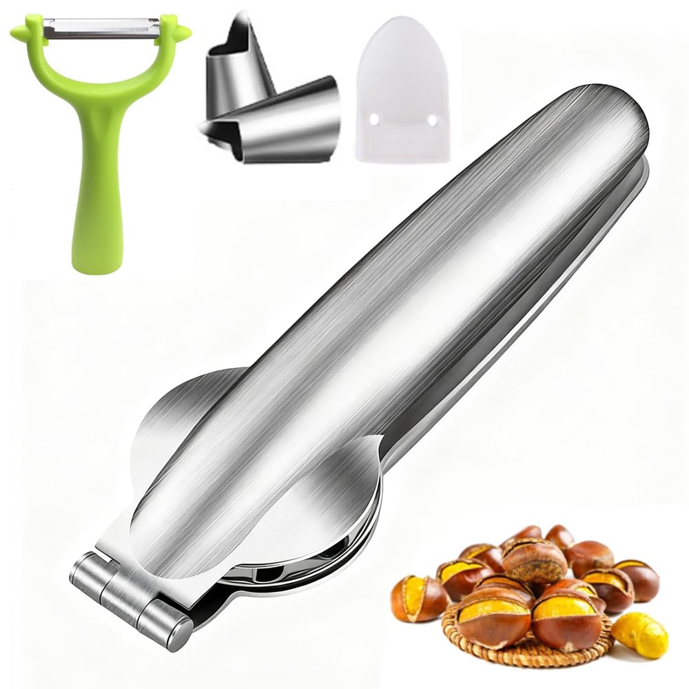 Chestnut Peeler, Chestnut Sharpener, Chestnut Cutter, Chestnut Peeler, Stainless Steel, Multipurpose, Peeler, Walnuts, Sweet Chestnuts, Peeler, Peeling Chestnuts, Peeler, Cross-cut, Washable, Easy : H