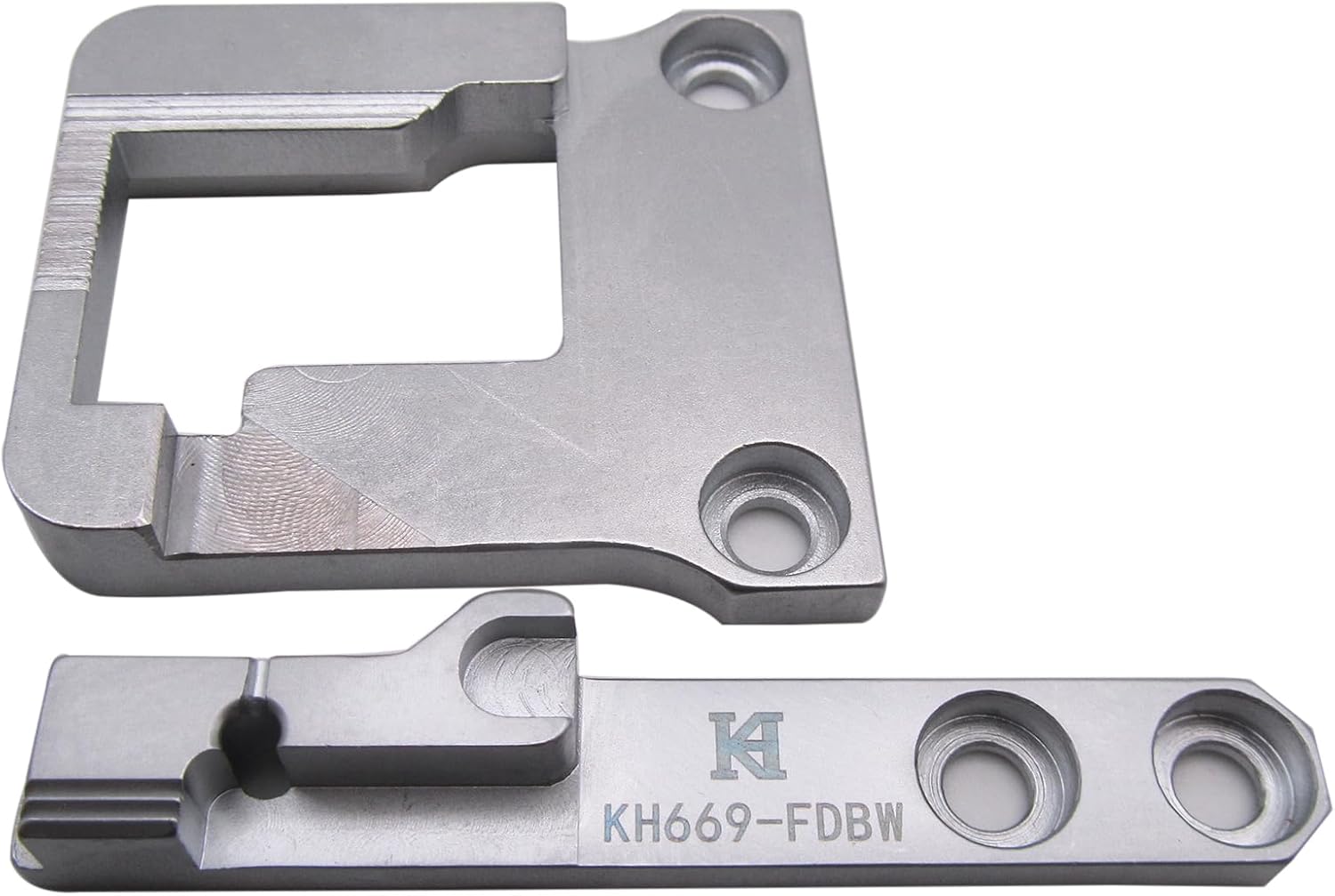 CKPSMS Brand -1SET Needle Plate and Feed Dog #KH669-NPBW+KH669-FDBW Compatible with/Replacement for Durkopp Adler Brand 669 Binding On Sewing Machine