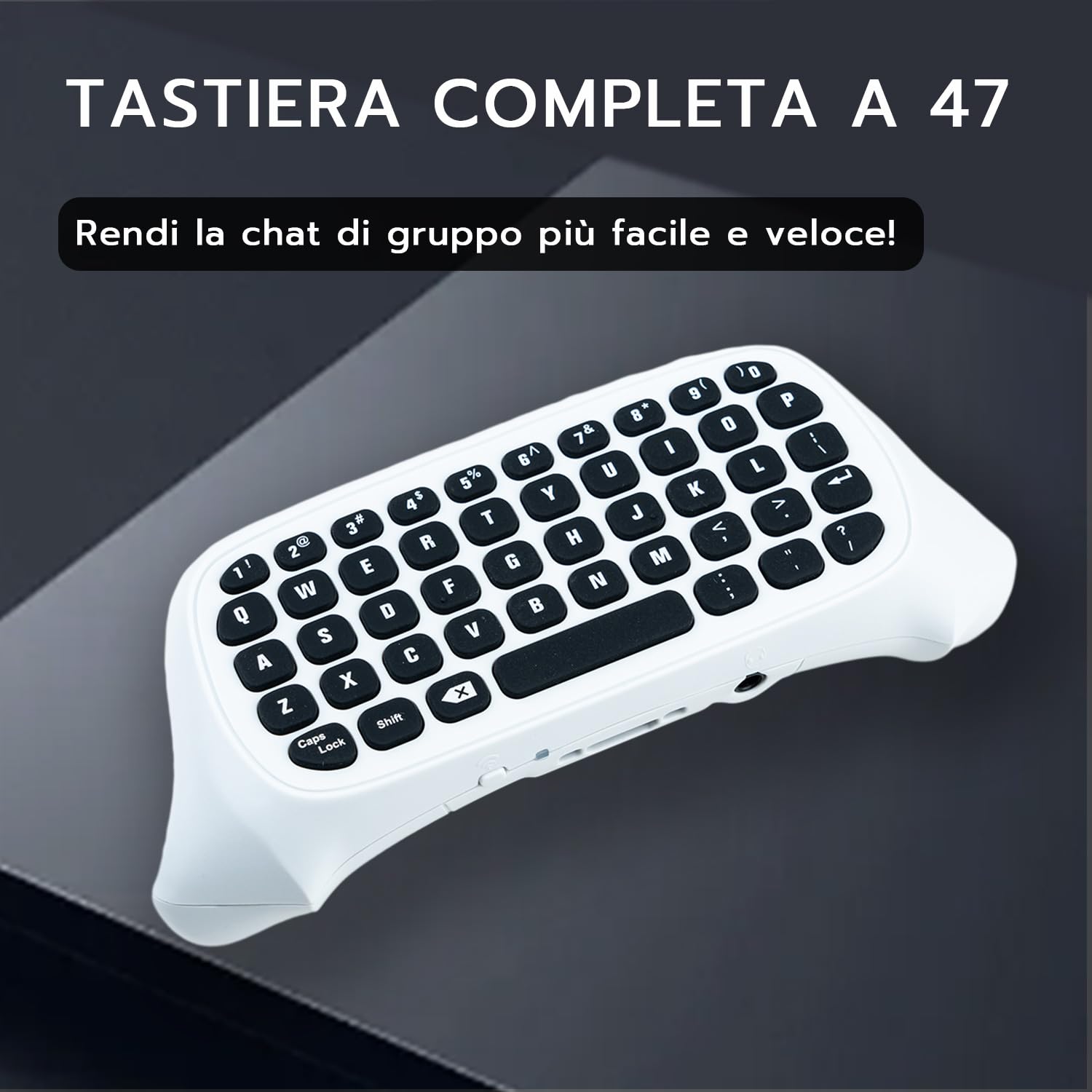Mcbazel Tastiera Wireless, 2.4G Mini Gamepad per Controller Xbox Series X/S, Xbox One S/X Con Jack Audio da 3,5 mm