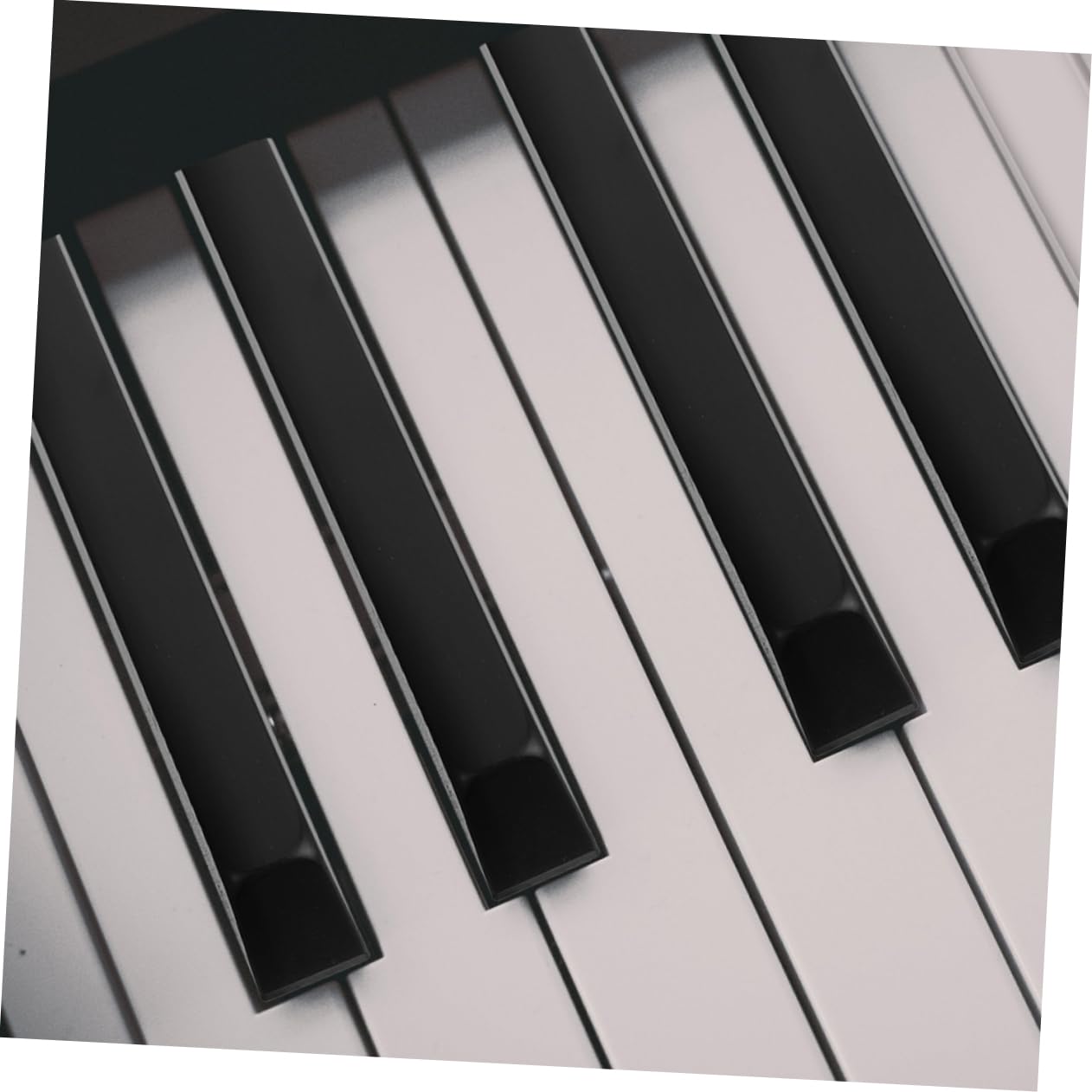 TOYANDONA 5 Zestawów Fortepian Czarne Klawisze Fortepian Wymiana Topy Klawiszy Część Instrumentu Muzycznego Materiały Do ​​Instrumentów Muzycznych Fortepian Klawiatura Akcesoria Do 4 szt*5