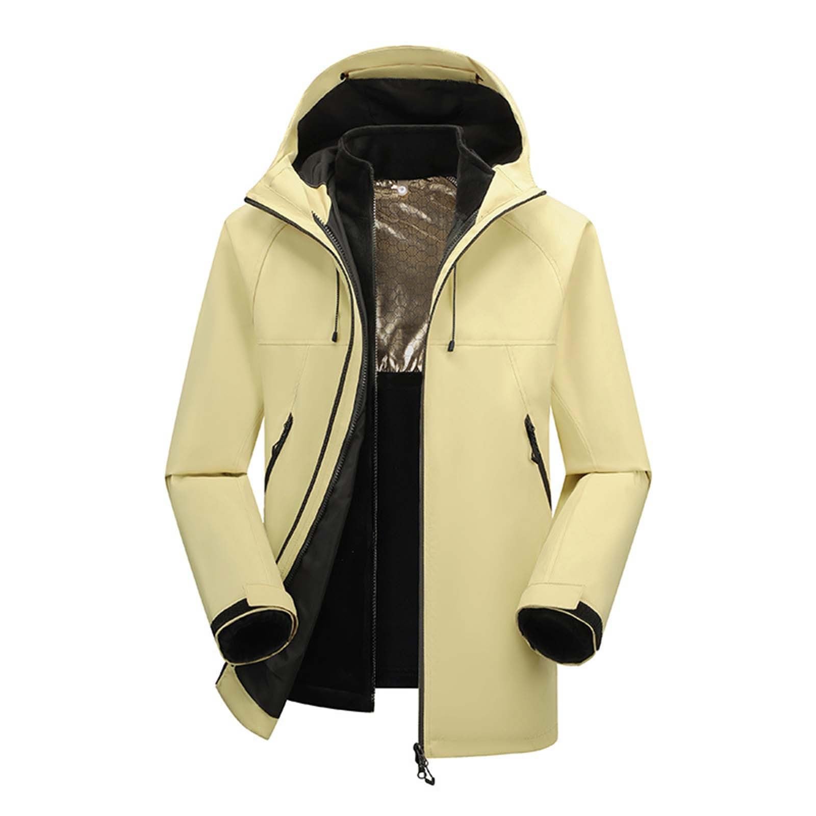versatile di giacca staccabile per tutte le stagioni, per un cappotto antivento e caldo foderato in pile, ideale per attività all'aperto.