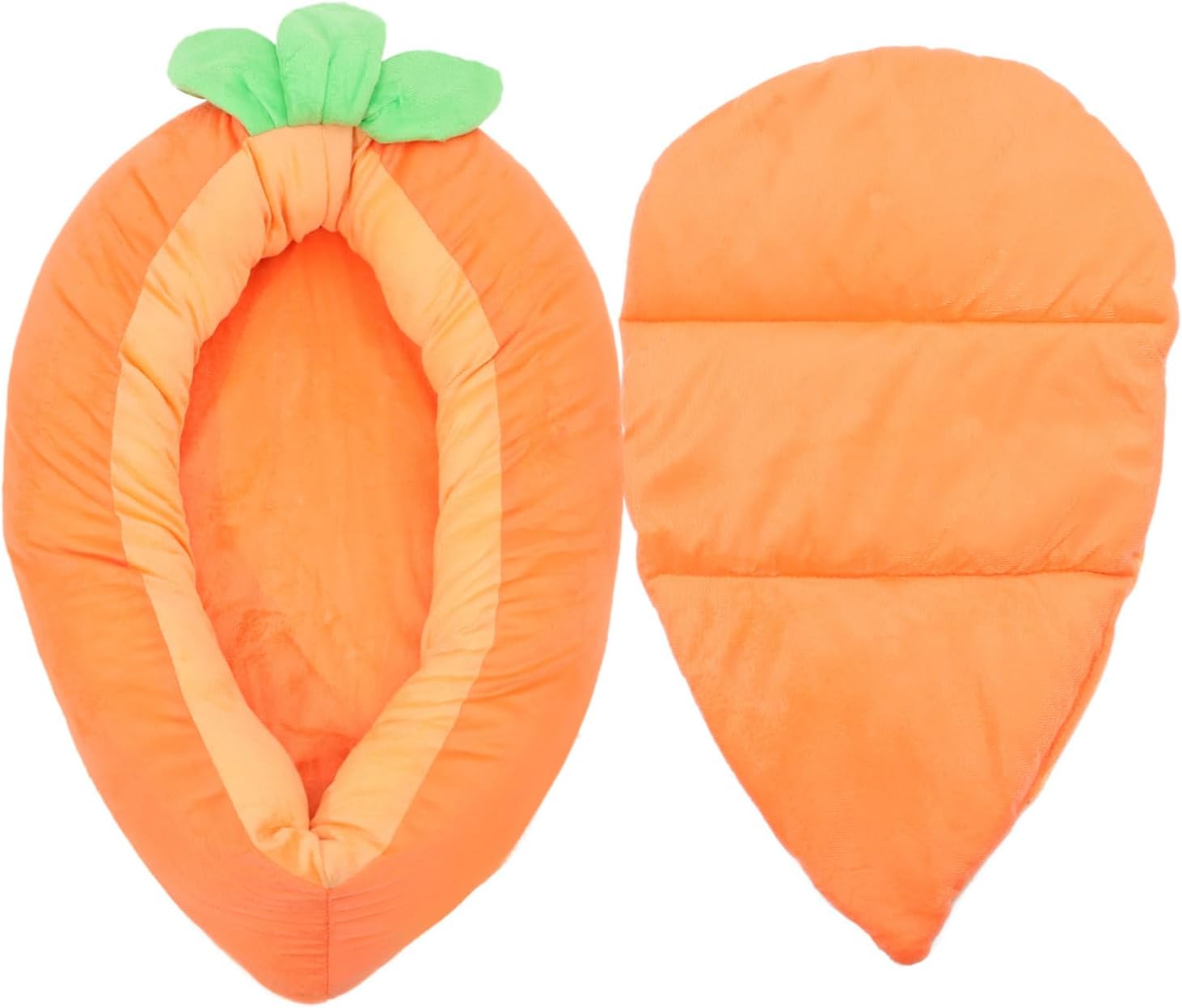 Sosoport Pet Nest Carrot-Shaped Sleeping Place for Cats and Cozy Warm Bed for Indoor Use Suitable for Dogs Soft Material Creative Design