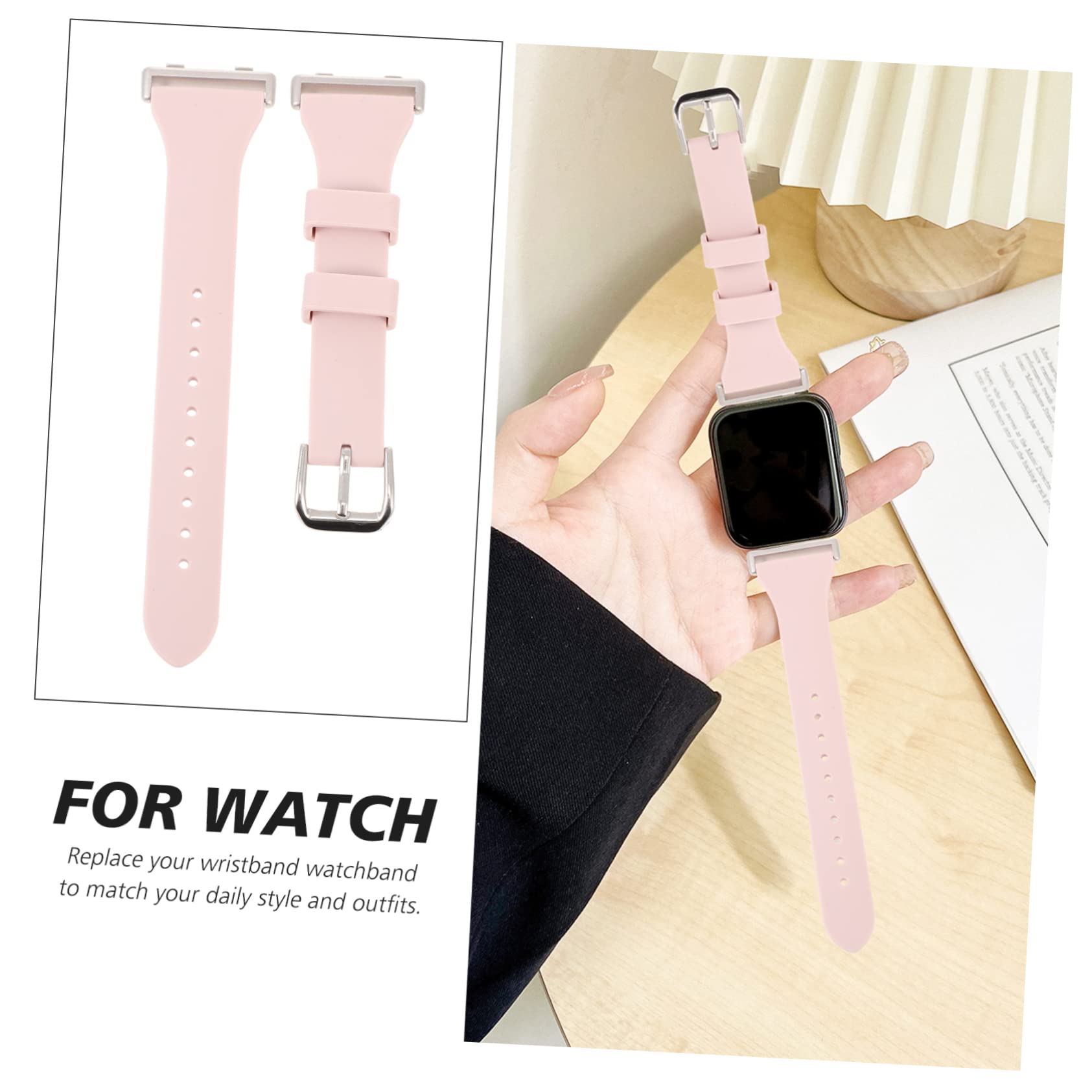 UKCOCO 5 Piezas Correa De Silicona Reloj De Ejercicio Reloj Deportivo De Plata Banda De Flexible Banda De Suave De De Liberación Rápida Suministro De