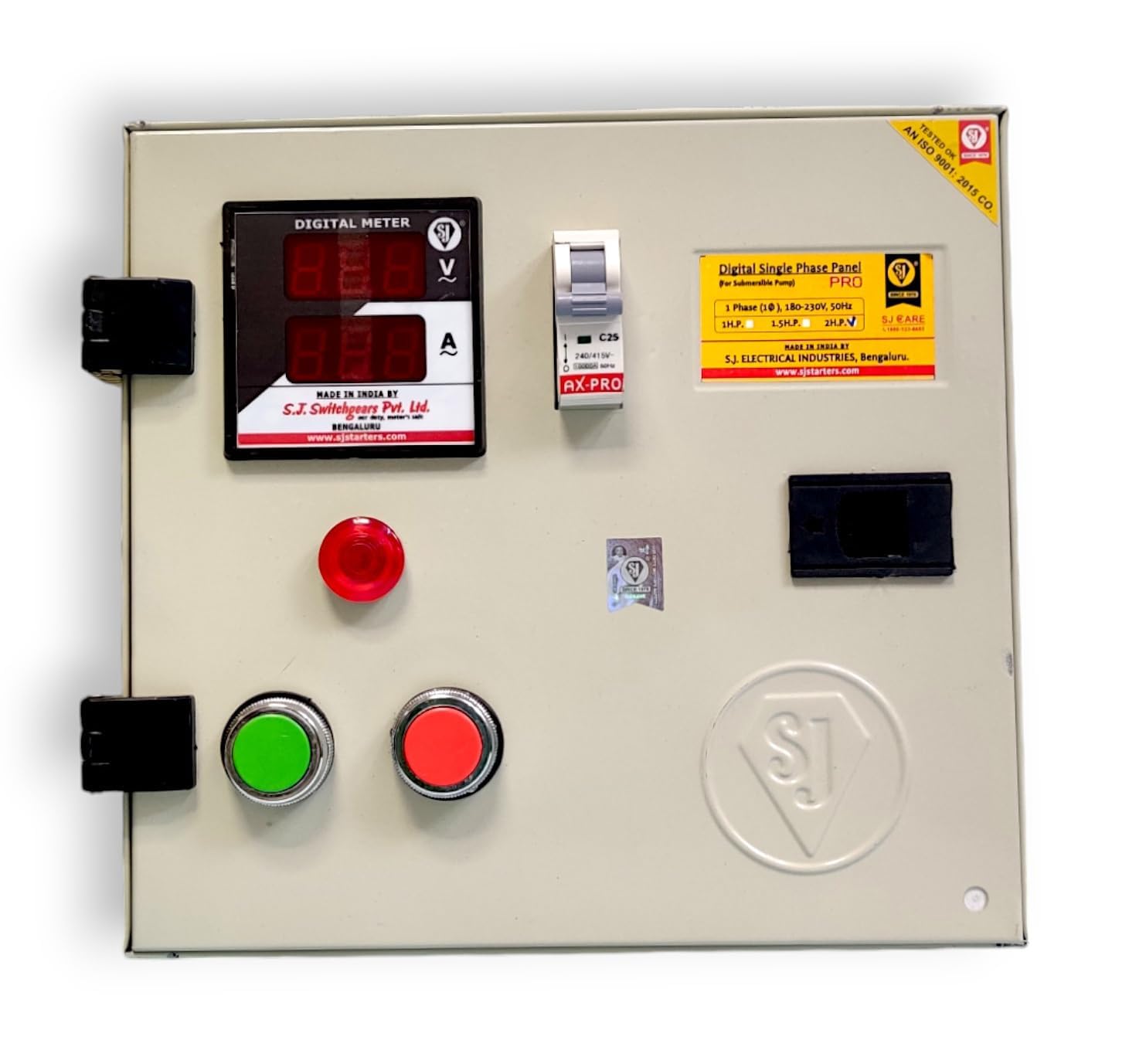 sj digital single phase panel pro 2 hp