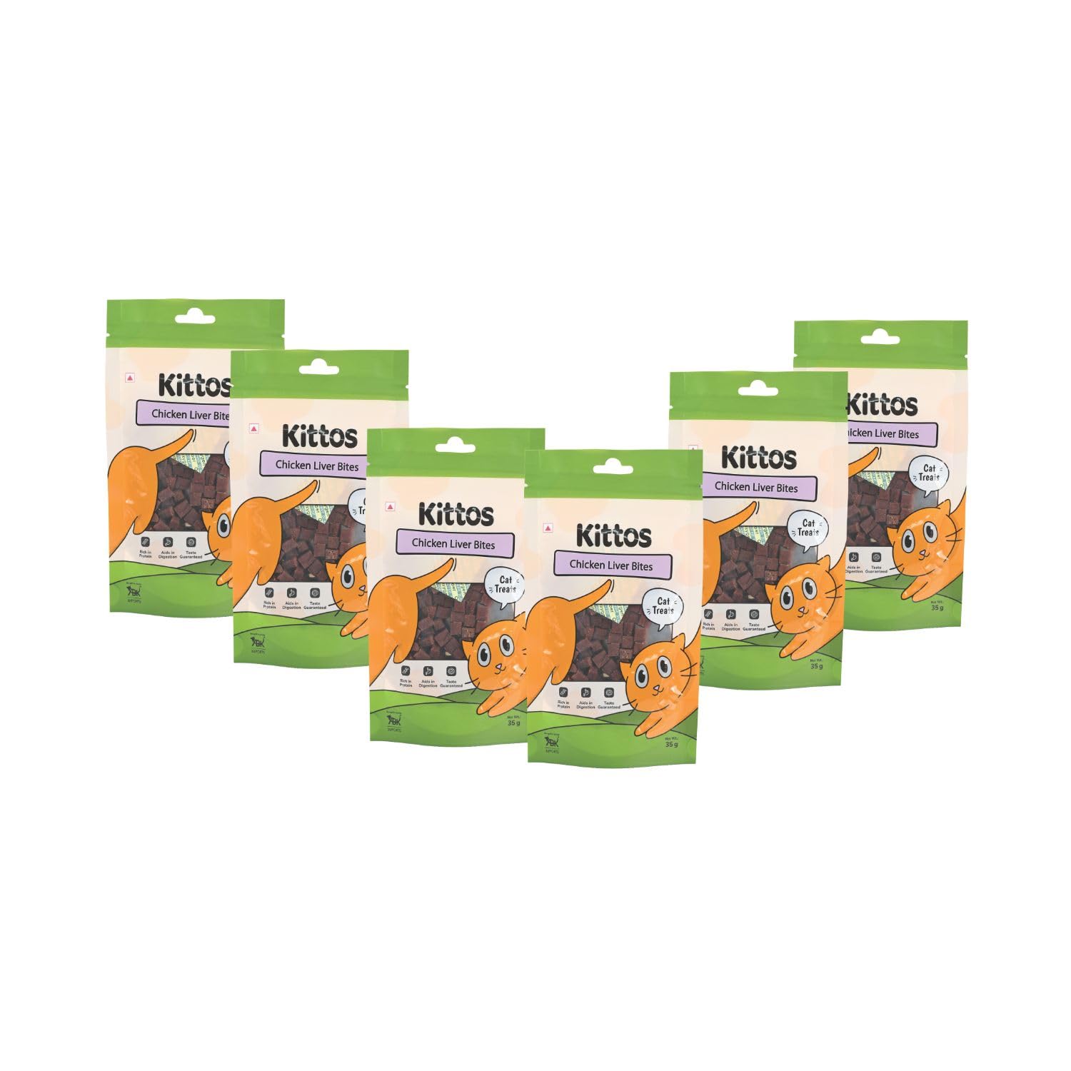 Chicken Liver Bites | Protein-Rich, Highly Digestible Snacks for Cats | Healthy, Tasty & Nutritious Treats for Training and Rewards | Suitable for All Life Stages – 35g Each (Pack of 3)
