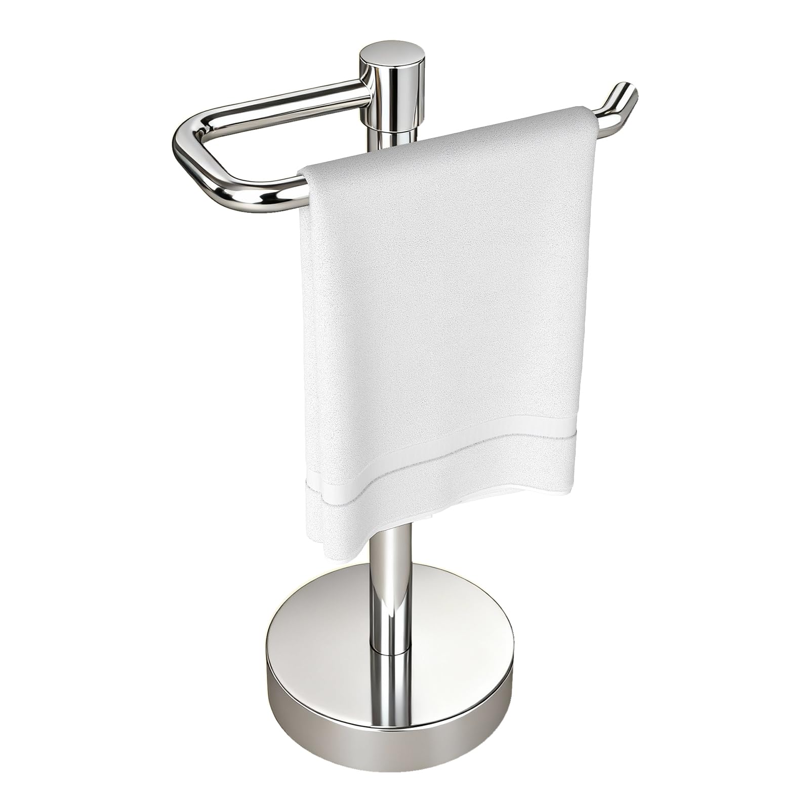 YUMORE Hand Towel Holder Stand Countertop, Pro Chrome