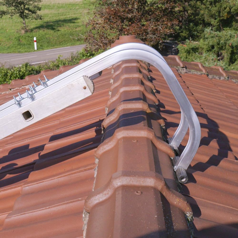 Crochets de faîtage pour échelles - Adaptateur de Toit pour Échelle - Alliage d'aluminium - 150kg max