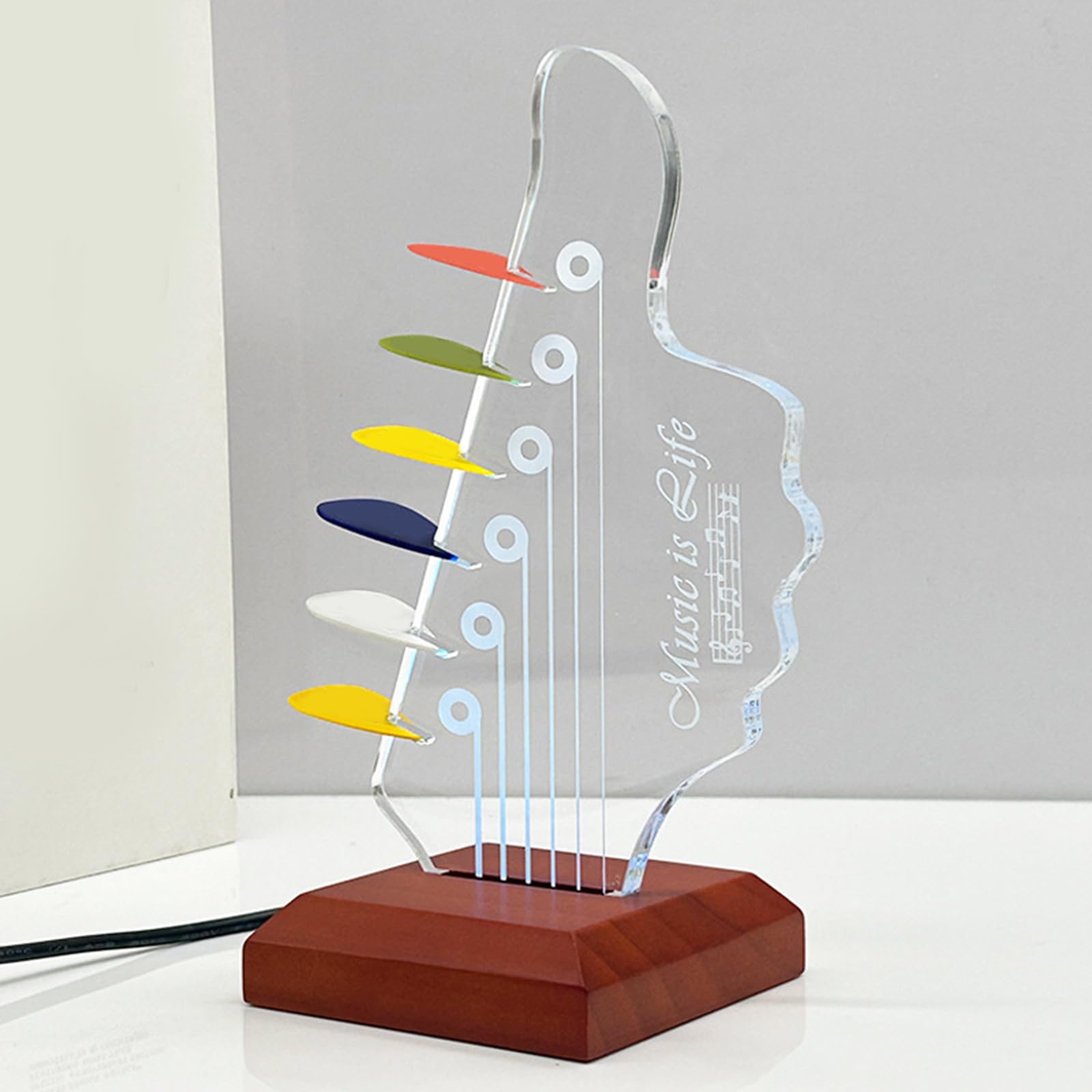 Amazon.co.jp: ライトアップギターピックホルダーアクリル