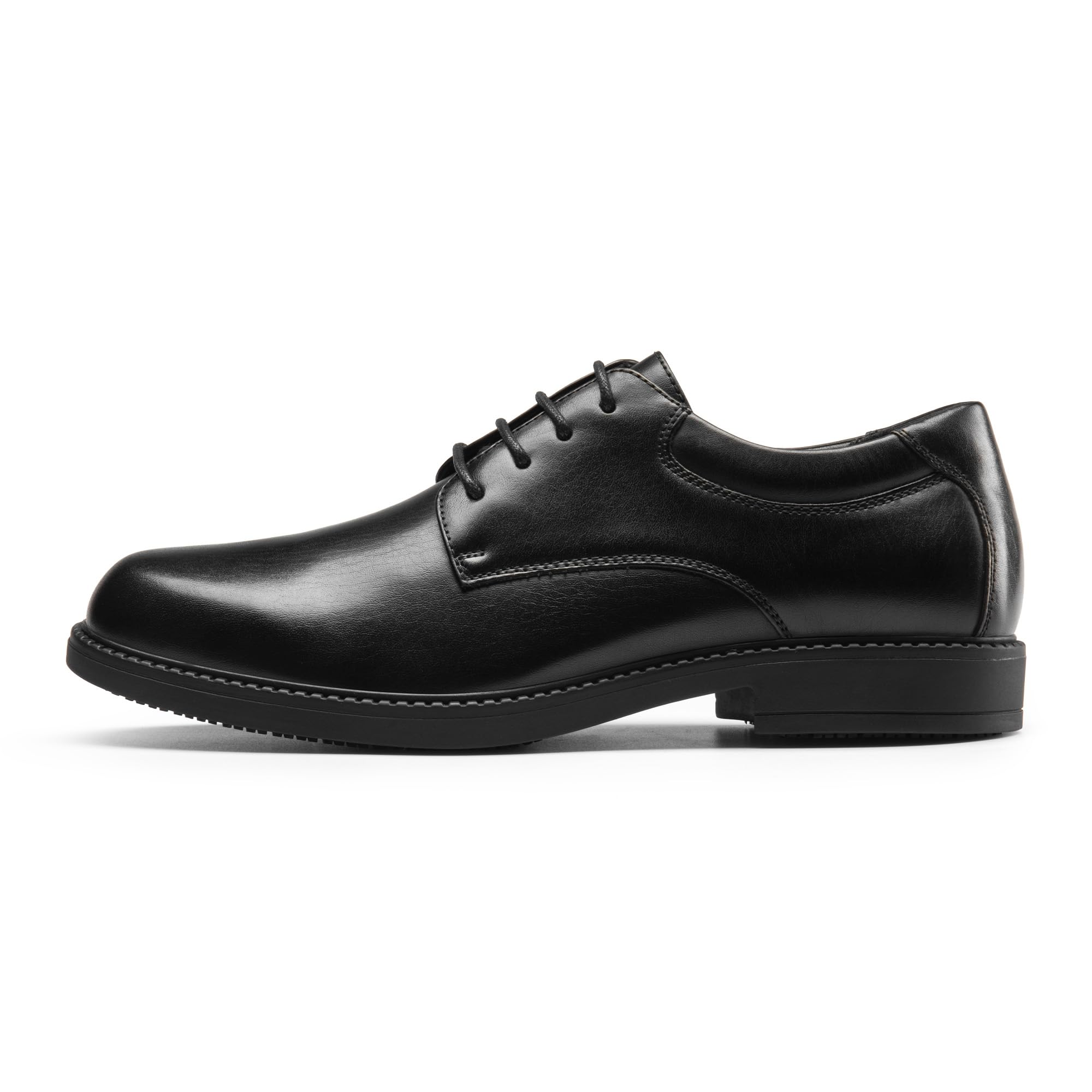 Bruno Marc Men's Non Slip Work Shoes, Waterproof Restaurant Derby Dress Shoes,Size 10,All Black-Pu,BMUMHC2502