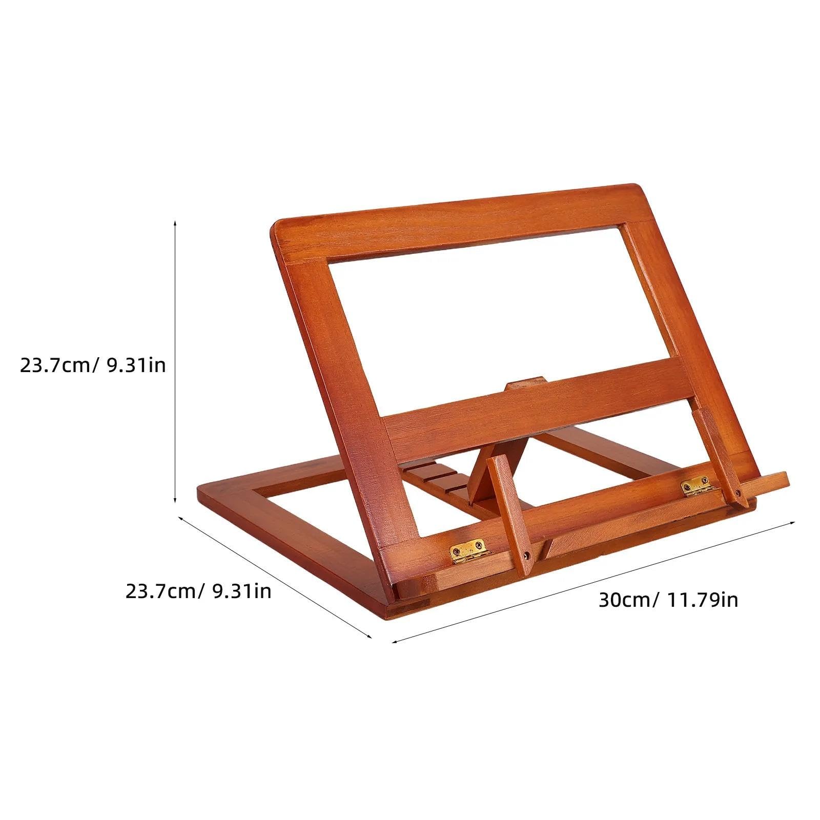 Atril Estudio Porta libros de madera ajustable