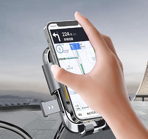 Miniatura 4 de Soporte para bicicleta, soporte universal para manillar de teléfono de motocicleta, giratorio de 360, para bicicleta, motocicleta, scooter,