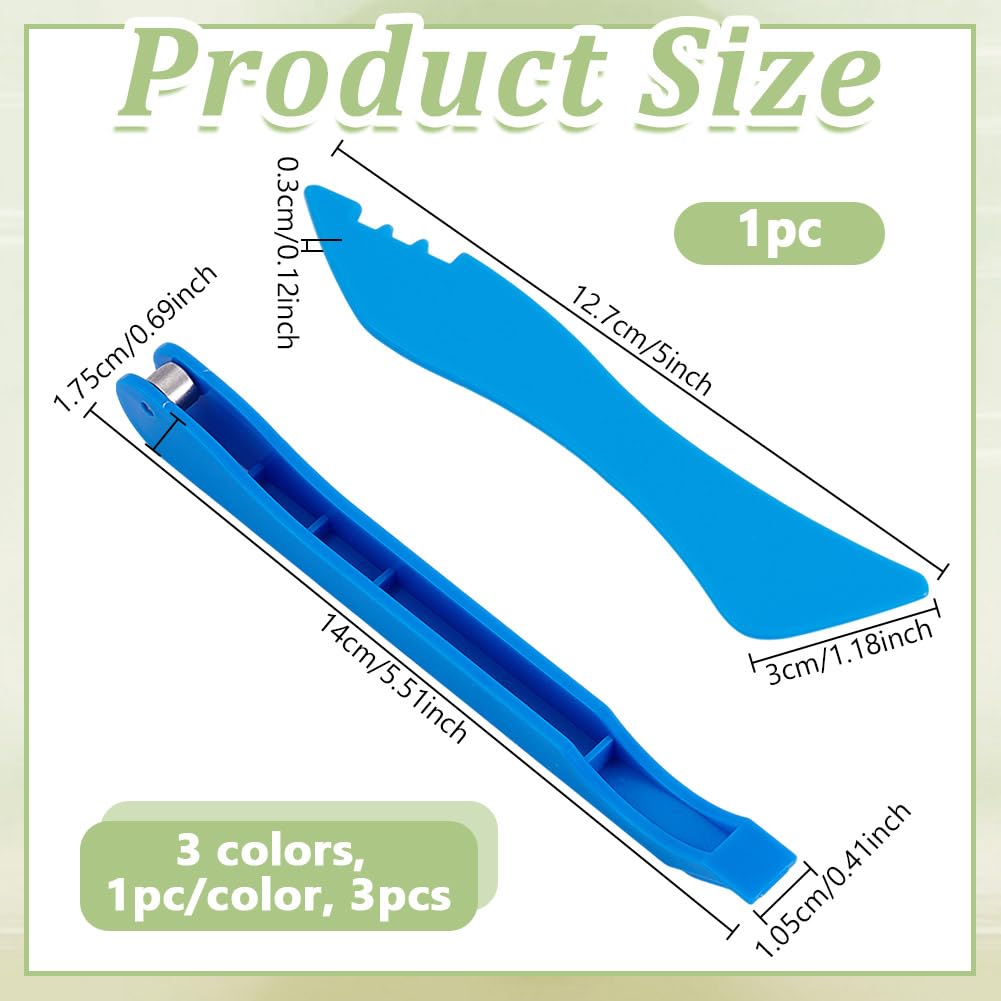 UNICRAFTALE 4 pezzi 4 stili lamina di rame mano Foiler per vetro colorato strumenti di plastica occhiali a mano Foiler occhiali portatile strumento nastro di rame bordo artigianato forniture