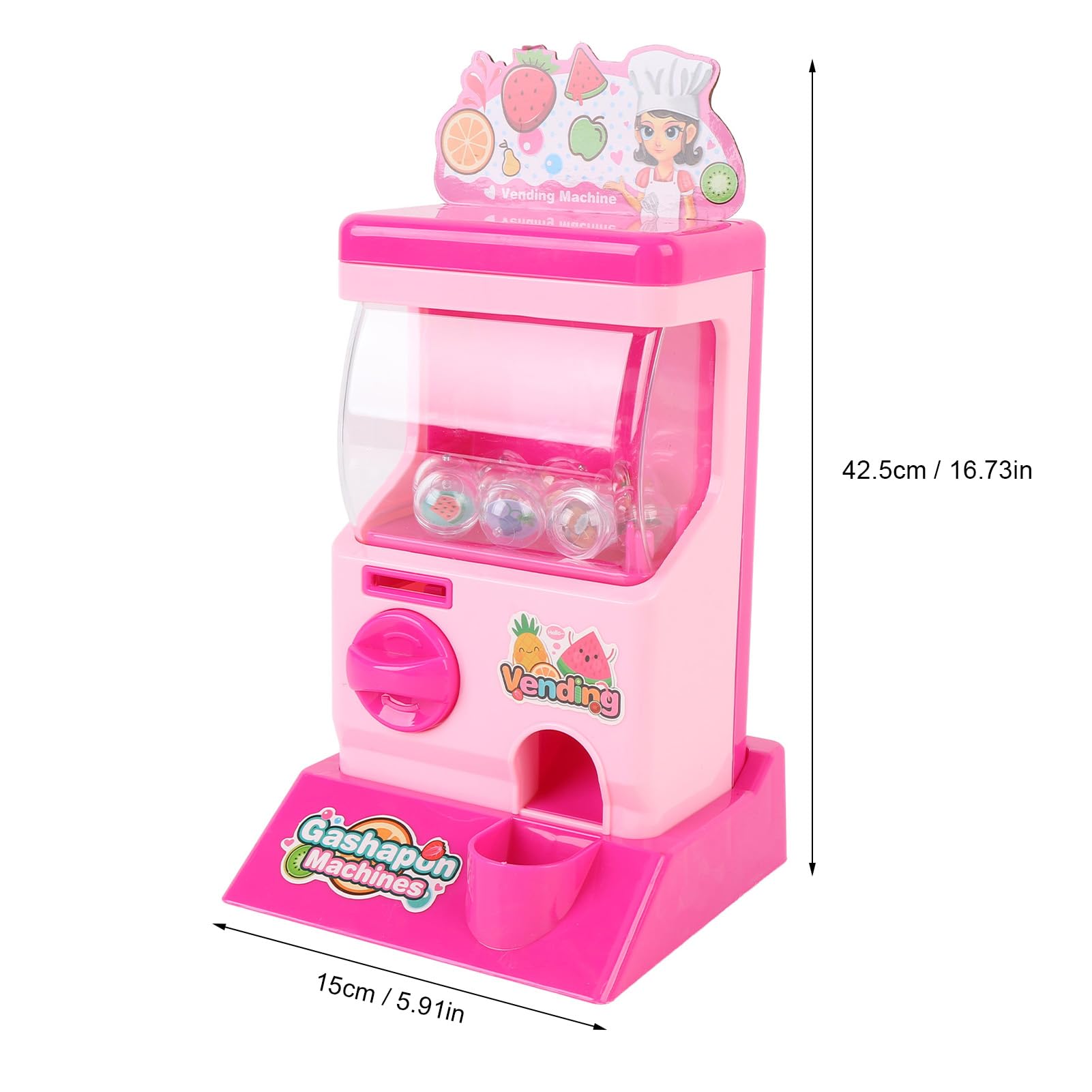 HELEVIA Kids Capsule Vending Machine, Miniature Capsule Toy Machine - Image 2