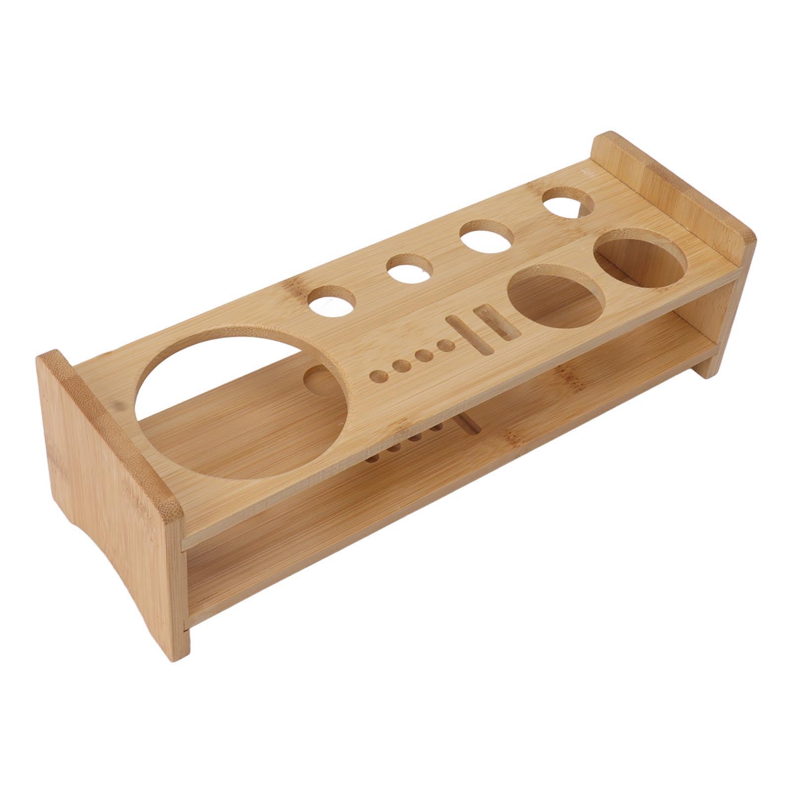 Supporto per Kitin Legno di bambù, Grande capacità, Display per Strumenti da, Compatto per Bar Domestico Portatile per Bar Domestico