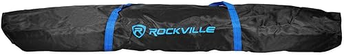 Rockville RVSS2 BAG - Bolsa de transporte resistente para soportes de altavoces de trípode, nailon reforzado, correas, compacta, para DJs y músicos