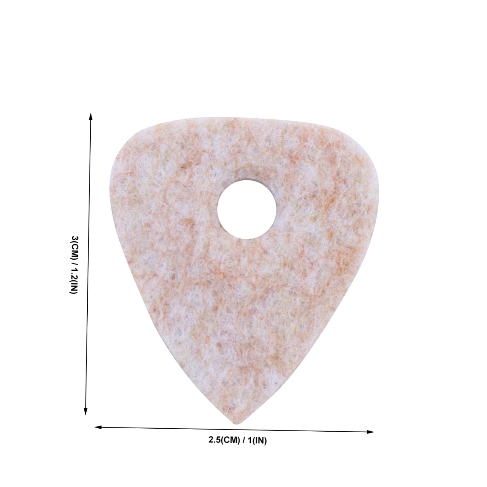 FUNOMOCYA 8Pcs Design Ukulele Picks Durable Felt Plectrums Beige Gray Comfortable Grip for Accessory for Ukulele Musicians