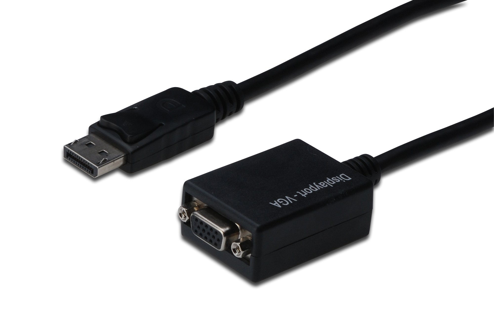 Digitus Displayport Cable 0.2 m DP HD15 Male to Female M/Lock DP 1.2 UL