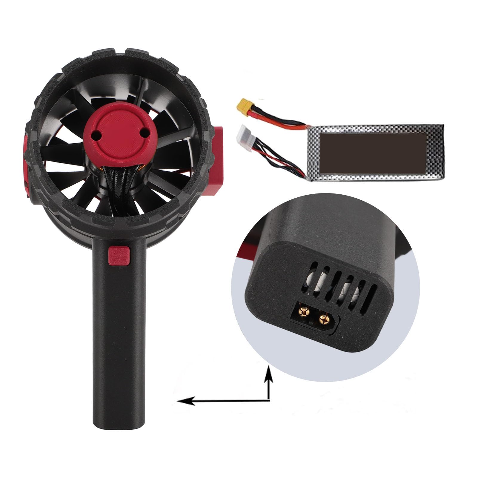 SUNGOOYUE Excelente Ventilador con Velocidad de Motor de Alta Velocidad sin 12 Cuchillas para Material de Limpieza Industrial