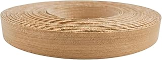 Cherry Wood Veneer Edge Banding Tape,7/8 inch ×50ft Iron On Wood Strips,Preglued Hot Melt Adhesive Edgebanding,Flexible Plywood Wood Edging for Furniture Restoration Work