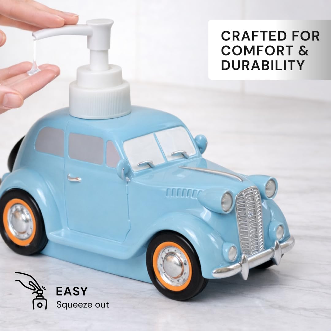 Decozen Kids Bathroom Accessories - Set of 6 Piece Bath Vanity Decor - Bathroom Soap Dish, Soap Dispenser, Toothbrush Holder, Tumbler, Tray, Tissue Box - Housewarming Gift for Home Decor