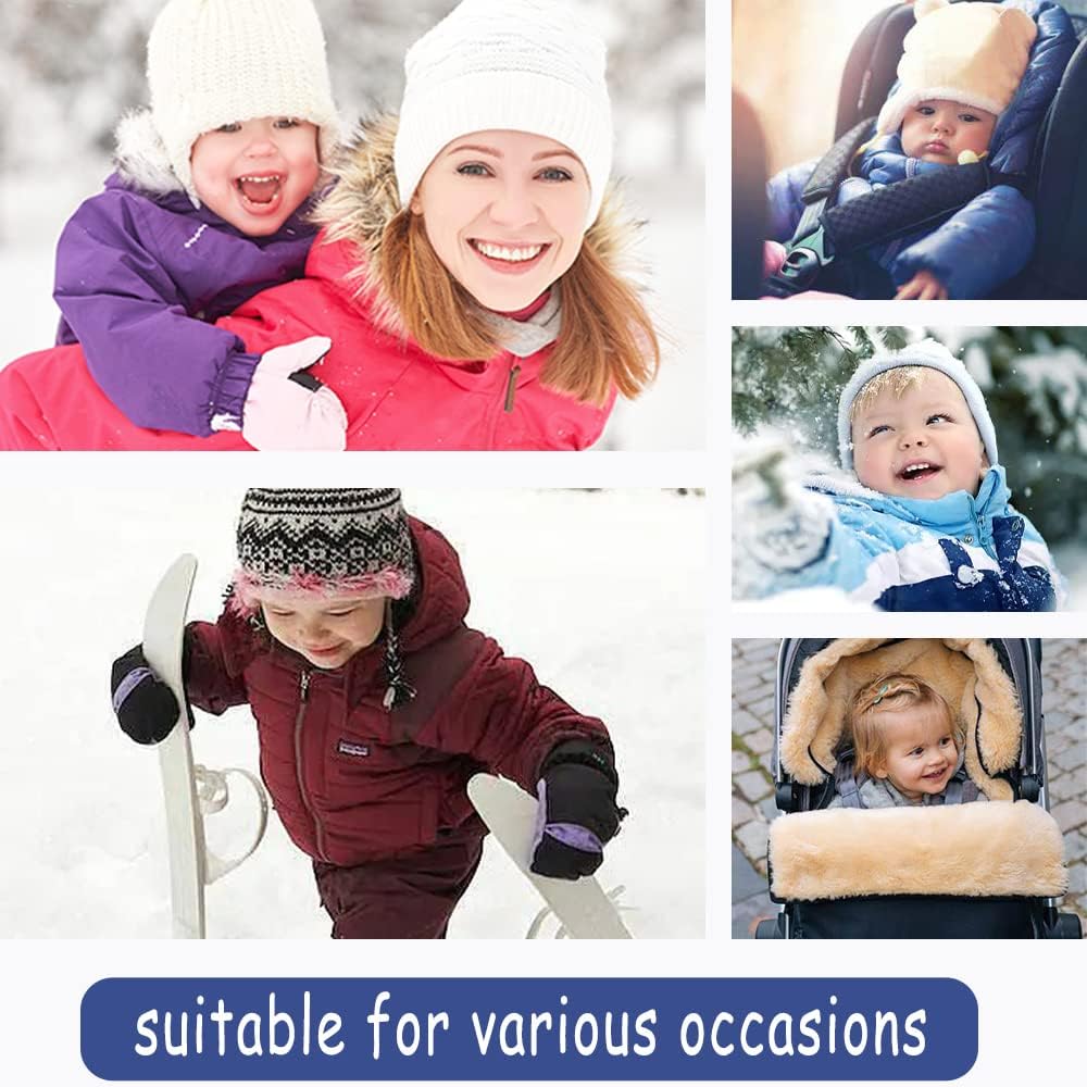 Schneeanzug Baby Mädchen Jungen Winter Overall Jumpsuit Einteiliger Mantel Neugeborenes Strampelanzug Skianzug für Kleinkind Schneesuit Winddicht Kapuze Fleece Strampler Oberbekleidung