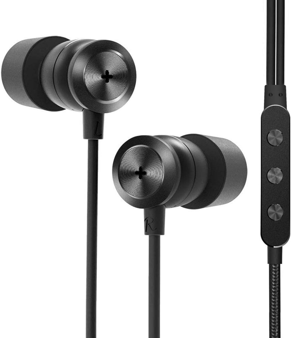 GGMM Triple Driver In-Ear Earphones, Headphones with High Fidelity Resolution, Memory Foam Noise Cancelling Earbuds, HiFi Sound,Deep Bass, 3.5mm In-Line Remote, for Smartphones/PC/Tablet