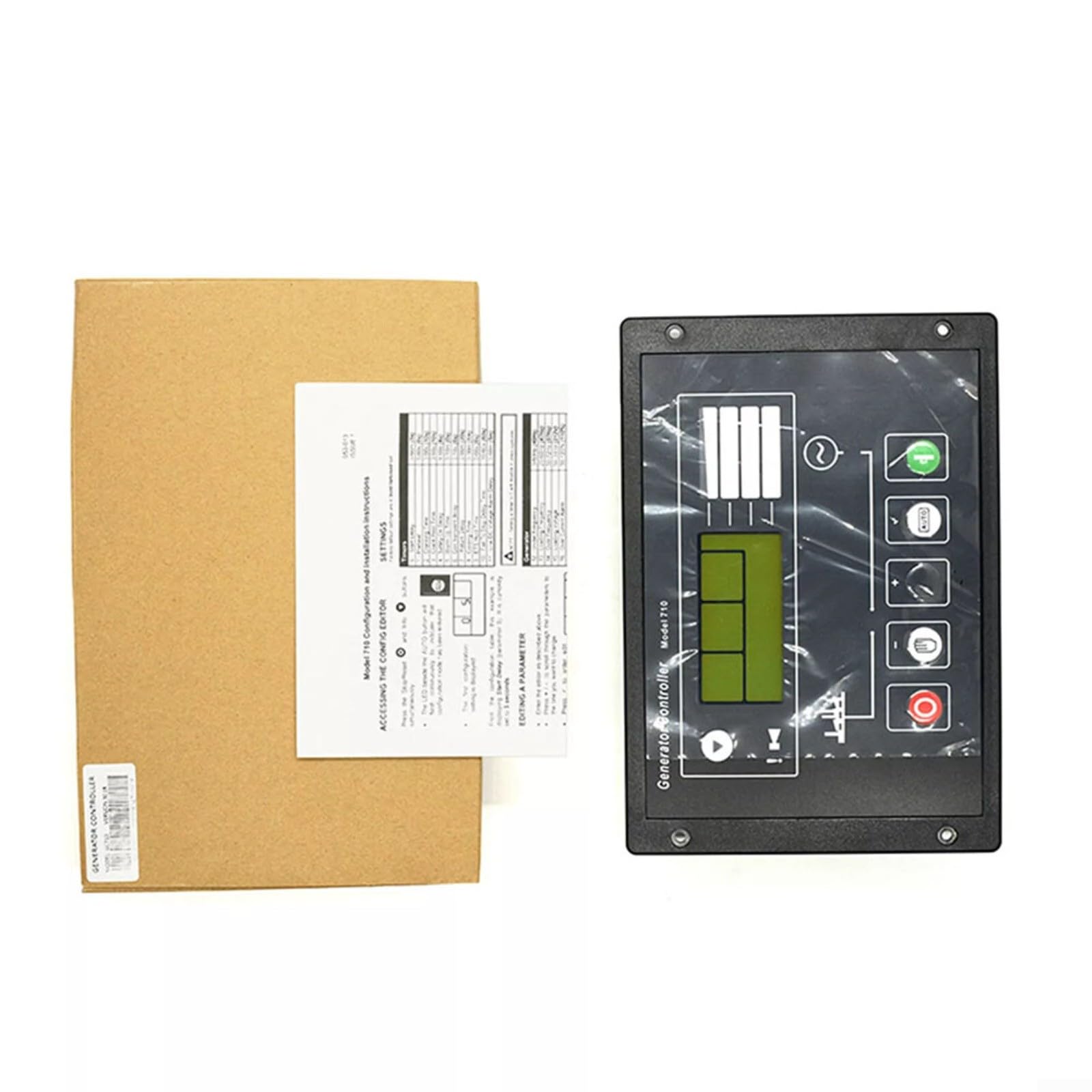 DSE710 Generator diesla, moduł sterujący do automatycznego uruchamiania, monitorowania napięcia, częstotliwości i ciśnienia oleju, wyświetlacz LCD, kompatybilny z zestawami generacji, 8-35 V DC