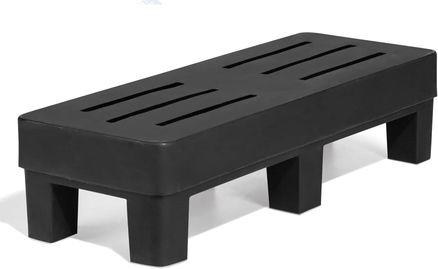 PolyMight Heavy-Duty Plastic Poly Dunnage Rack for Warehouses and Commercial Industrial Storage 48" x 18" x 12" with 1500 lb Capacity
