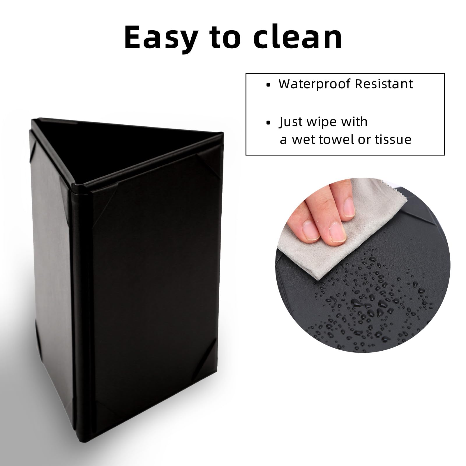 Menu Covers - Set of 10 Double-Sided Table Tent Cards for Restaurant, Dinner Party, and Bar Menus - Includes Bill Holder and Reserved Seating Signs - Easy to Clean and Foldable