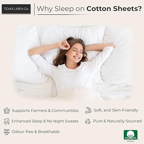 Miniatura 9 de Comfy Sheets - Juego de sábanas de 600 hilos, 100% algodón, 4 piezas de algodón de fibra larga para cama, transpirable, suave y sedoso, se adapta a