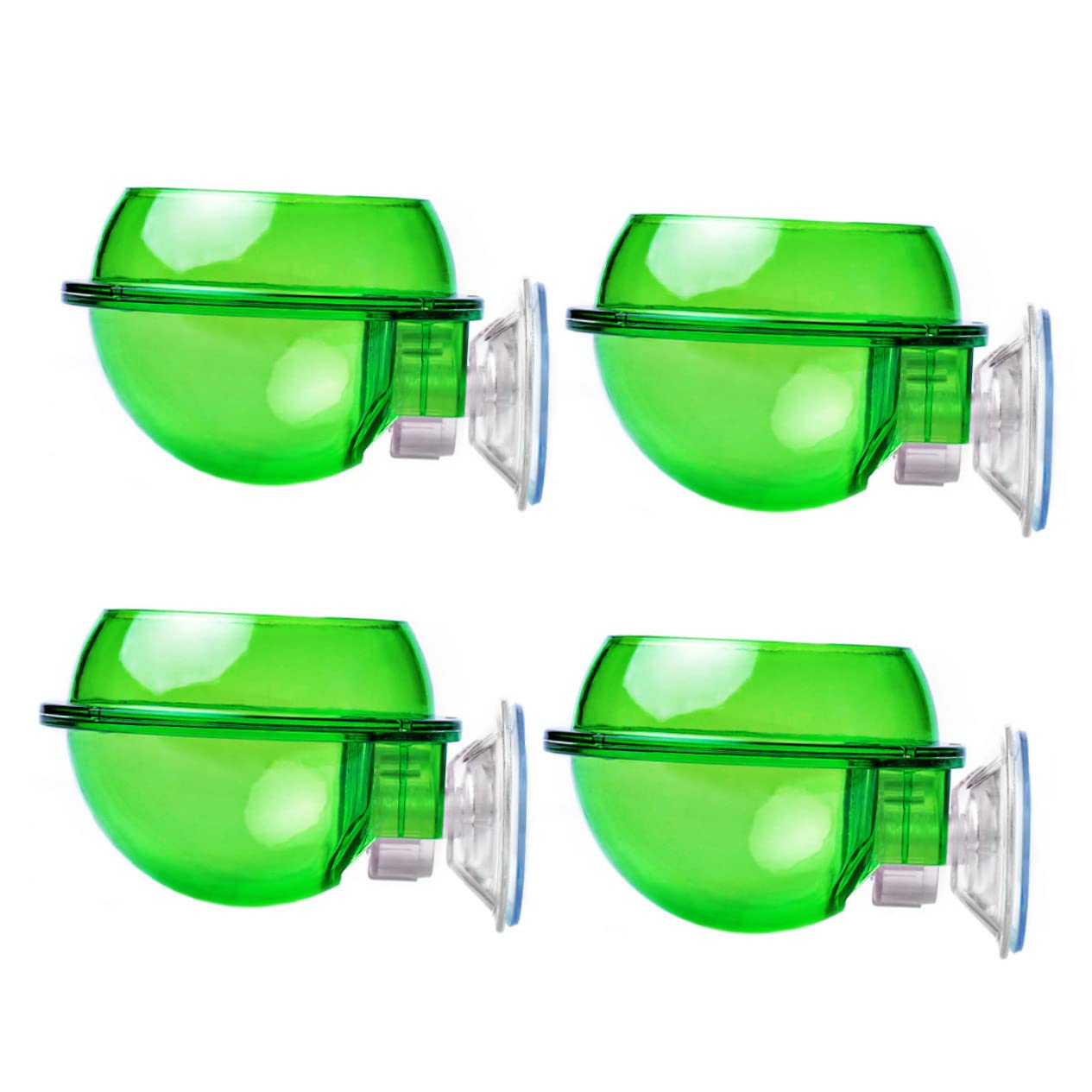 ifundom 4Pcs Lizard Feeder with Suction Cup Escape Pet Bowl for Reptiles Easy to Durable Dish for Food and Water for Chameleons Geckos and Lizards